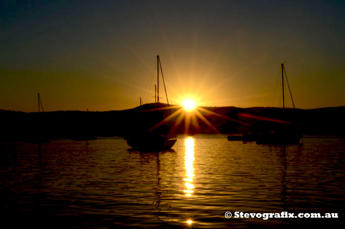 Yachts at Sunset, Saratoga